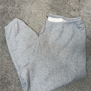 SKIMS Gray Sweatpants Cotton Fleece Joggers
